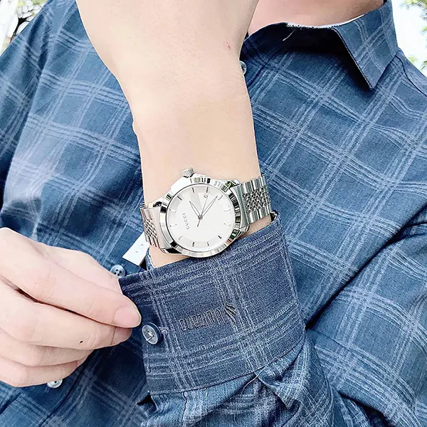 Đồng Hồ Nam Gucci YA126401 G-Timeless Swiss Stainless Steel Màu Bạc Trắng - Đồng hồ - Vua Hàng Hiệu