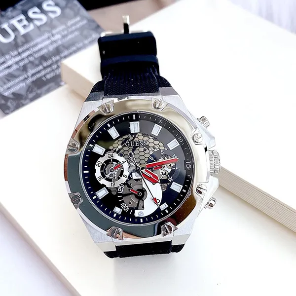 Đồng Hồ Nam Guess GW0334G1 Màu Đen/Bạc - Đồng hồ - Vua Hàng Hiệu