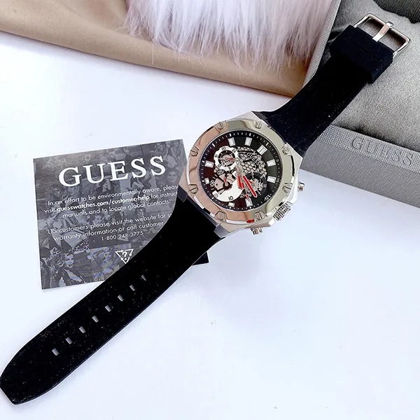 Đồng Hồ Nam Guess GW0334G1 Màu Đen/Bạc - Đồng hồ - Vua Hàng Hiệu
