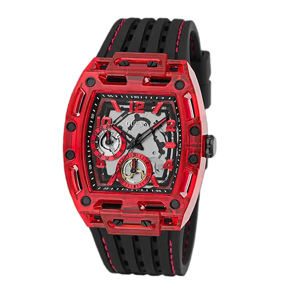 Đồng Hồ Nam Guess Mens Black Red Multi Function Watch GW0499G4 Màu Đỏ - Đen - Đồng hồ - Vua Hàng Hiệu