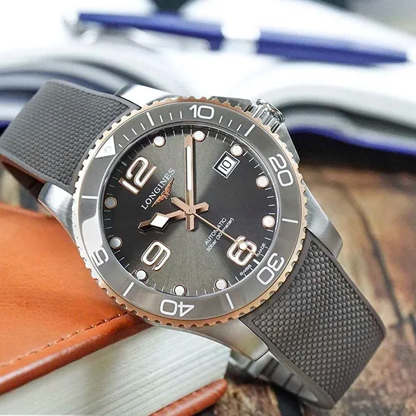 Đồng Hồ Nam Longines Automatic L3.780.3.78.9 Màu Xám Đậm