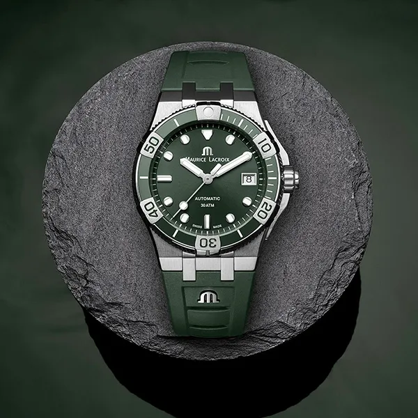 Đồng Hồ Nam Maurice Lacroix Aikon Automatic Venturer AI6057-SSL50-630-5 Màu Xanh Lá