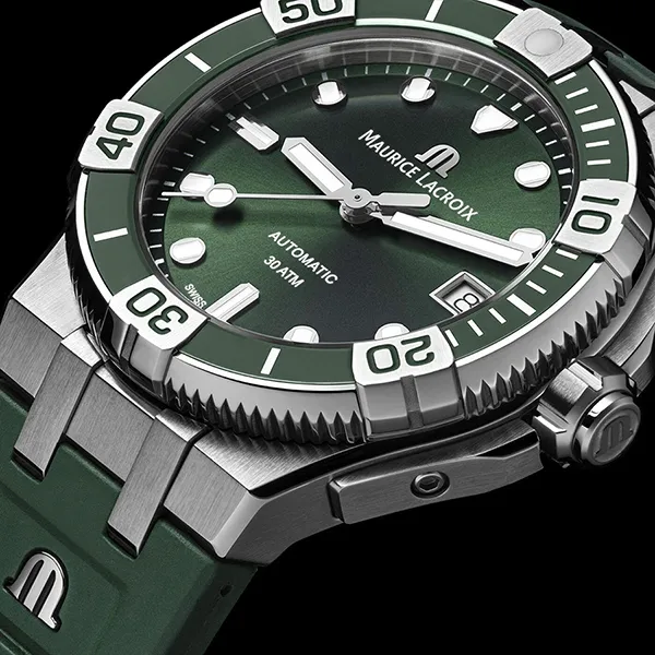 Đồng Hồ Nam Maurice Lacroix Aikon Automatic Venturer AI6057-SSL50-630-5 Màu Xanh Lá
