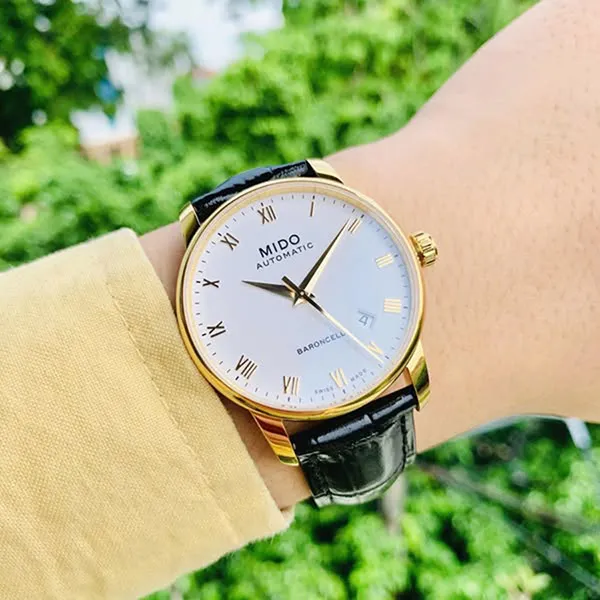 Đồng Hồ Nam Mido Baroncelli II Automatic M8600.3.26.4 (M86003264) Màu Đen Vàng - Đồng hồ - Vua Hàng Hiệu