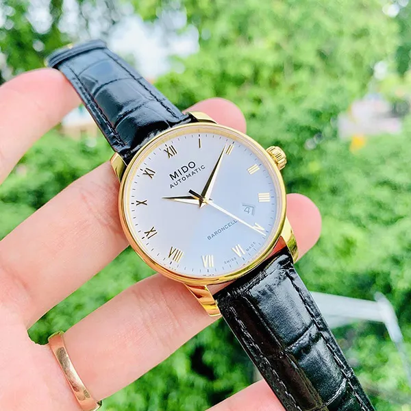 Đồng Hồ Nam Mido Baroncelli II Automatic M8600.3.26.4 (M86003264) Màu Đen Vàng - Đồng hồ - Vua Hàng Hiệu