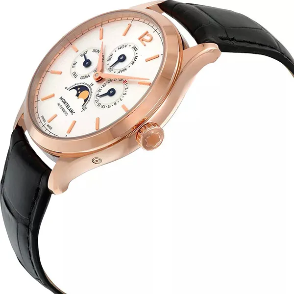 Đồng Hồ Nam Montblanc Heritage 112535 Chronométrie Quantième 40 Màu Đen - Vàng Hồng