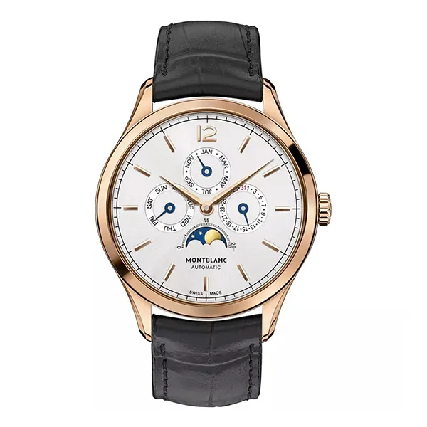 Đồng Hồ Nam Montblanc Heritage 112535 Chronométrie Quantième 40 Màu Đen - Vàng Hồng