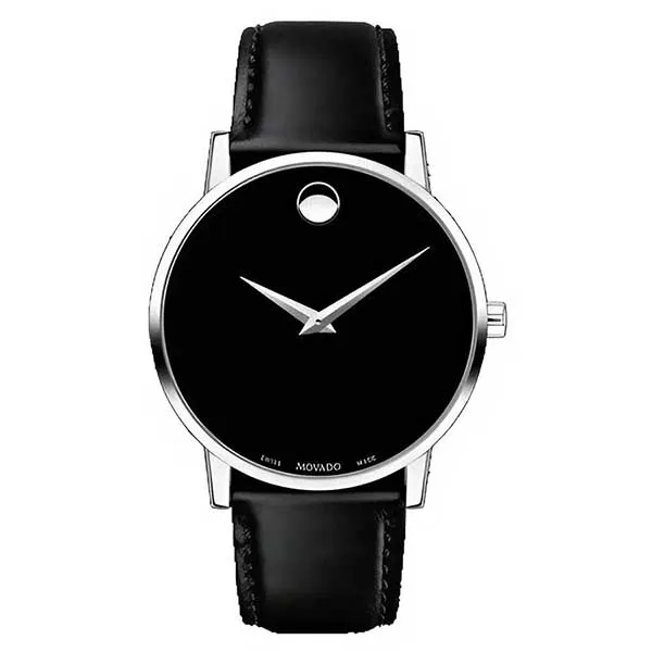 Đồng Hồ Nam Movado Quartz Watch With Black Leather 0607312 Màu Đen - Đồng hồ - Vua Hàng Hiệu