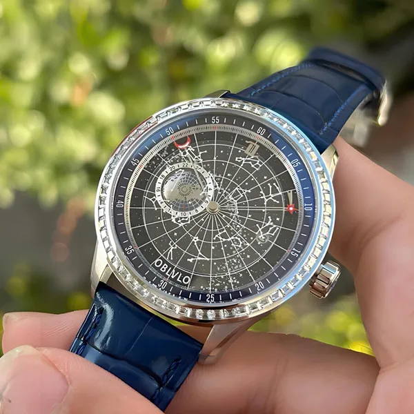 Đồng Hồ Nam Oblvlo Luminous Earth Star GC-SW-SLSL Màu Xanh Navy - Đồng hồ - Vua Hàng Hiệu