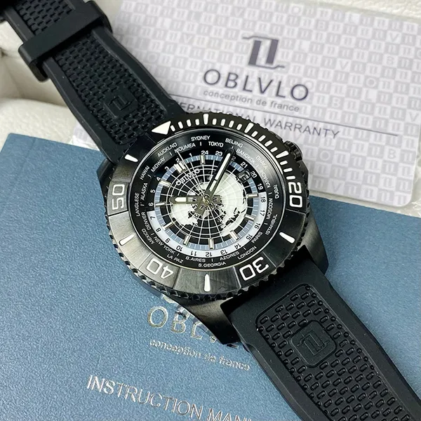 Đồng Hồ Nam Oblvlo Skeleton Màu Xám - Đồng hồ - Vua Hàng Hiệu
