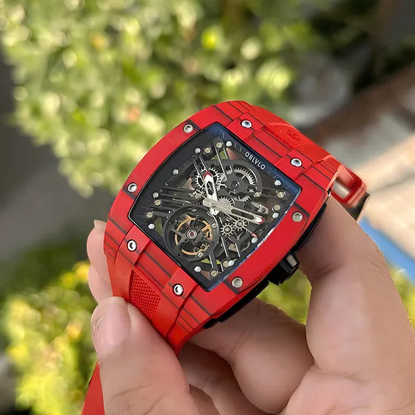Đồng Hồ Nam OBLVLO Sport EM-ST-RBRR Màu Đỏ Xám - Đồng hồ - Vua Hàng Hiệu