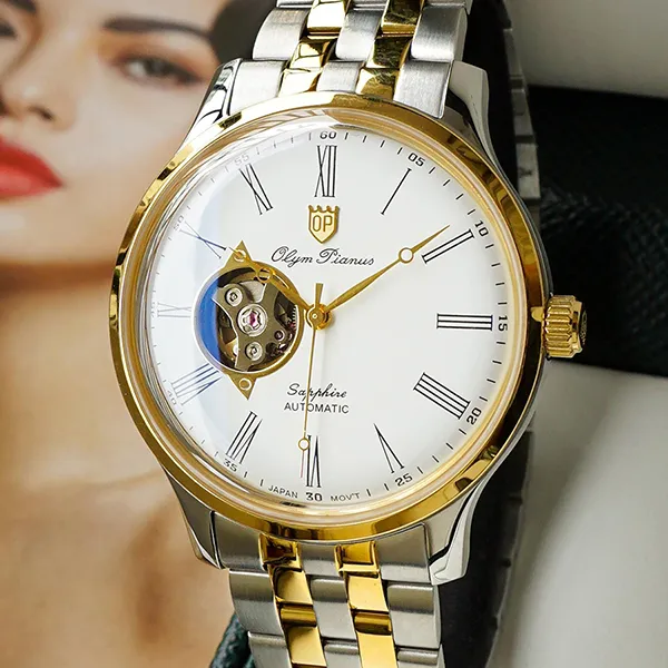 Đồng Hồ Nam Olym Pianus OP99141-71.1AGSK-T Màu Demi (Bạc - Vàng) - Đồng hồ - Vua Hàng Hiệu