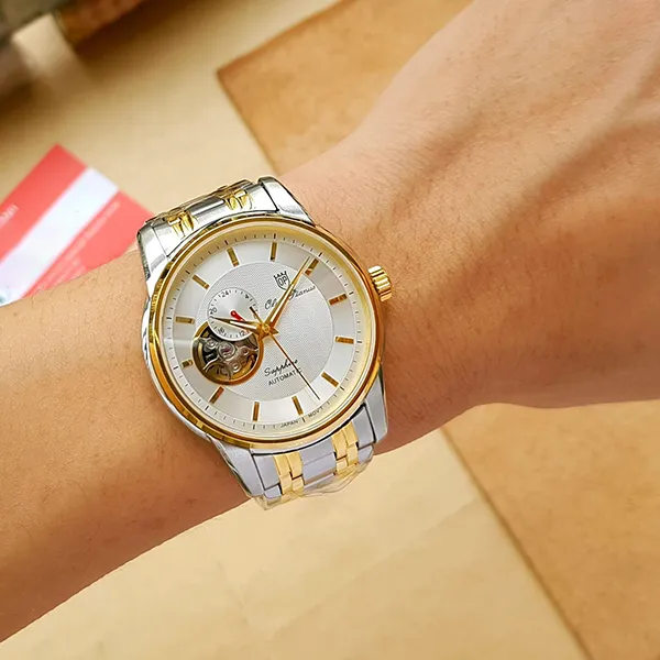 Đồng Hồ Nam Olym Pianus Watch OP990-163AMSK-T Màu Demi (Bạc/Vàng) - Đồng hồ - Vua Hàng Hiệu