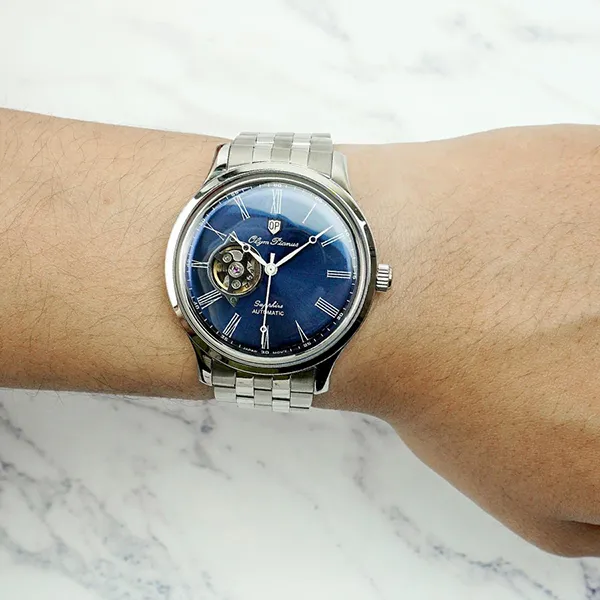 Đồng Hồ Nam Olym Pianus Watch OP99141-71.1AGS-X Màu Bạc/Xanh