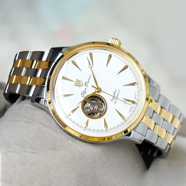 Đồng Hồ Nam Olym Pianus Watch OP99141-71AGSK-T Màu Demi (Bạc/Vàng) - Đồng hồ - Vua Hàng Hiệu