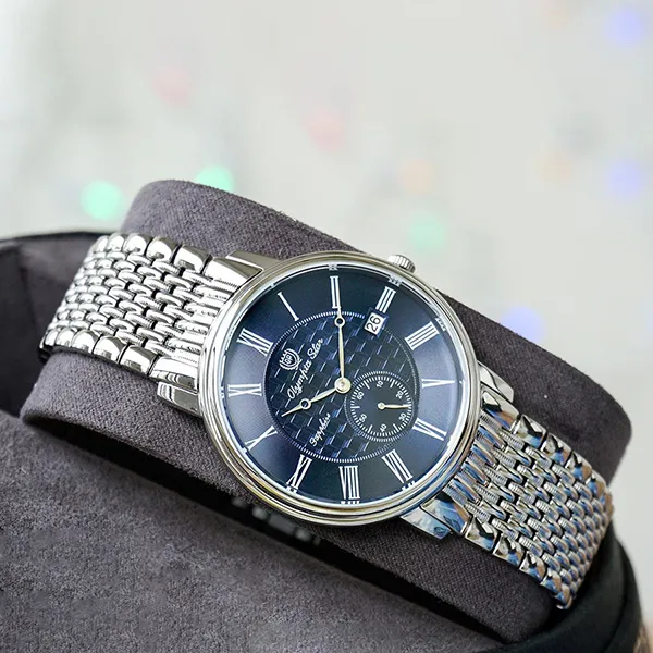 Đồng Hồ Nam Olympia Star OPA580501-04MS-X Màu Bạc/Xanh - Đồng hồ - Vua Hàng Hiệu