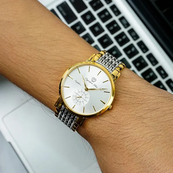 Đồng Hồ Nam Olympia Star OPA58082MSK-T Màu Demi (Bạc/Vàng) - Đồng hồ - Vua Hàng Hiệu