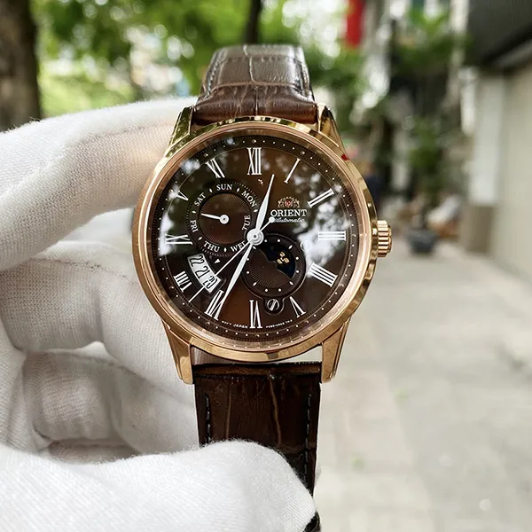 Đồng Hồ Nam Orient Sun And Moon Gen 3 SAK00003T0 (RA-AK0009T) (RN-AK0002Y) Màu Nâu - Đồng hồ - Vua Hàng Hiệu