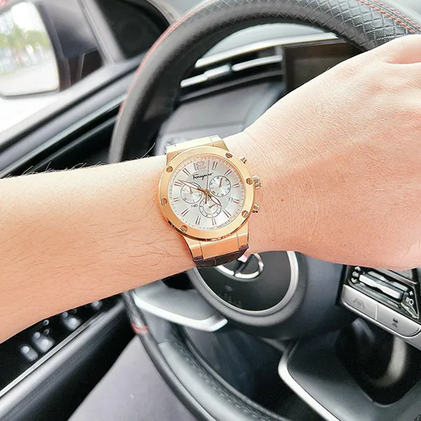 Đồng Hồ Nam Salvatore Ferragamo F-80 Firenze Chronograph Quartz Watch SFEX00419 Màu Nâu - Đồng hồ - Vua Hàng Hiệu