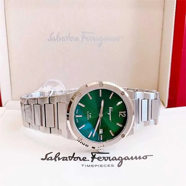 Đồng Hồ Nam Salvatore Ferragamo F-80 Quartz SFDT01220 Classic Màu Xanh Bạc - Đồng hồ - Vua Hàng Hiệu