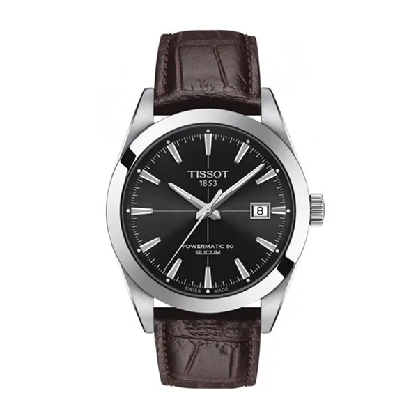 Đồng Hồ Nam Tissot Gentleman Powermatic 80 Silicium T127.407.16.051.01 (T1274071605101) Màu Nâu Đen - Đồng hồ - Vua Hàng Hiệu