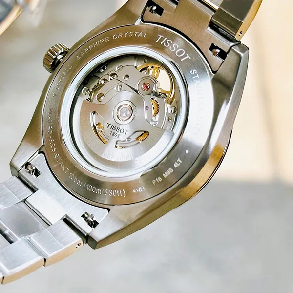 Đồng Hồ Nam Tissot Gentleman Powermatic 80h Open Heart T127.407.11.031.01 Màu Bạc