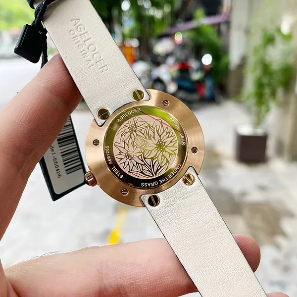 Đồng Hồ Nữ Agelocer Baikal 6604D6 36mm Màu Xanh Phối Vàng
