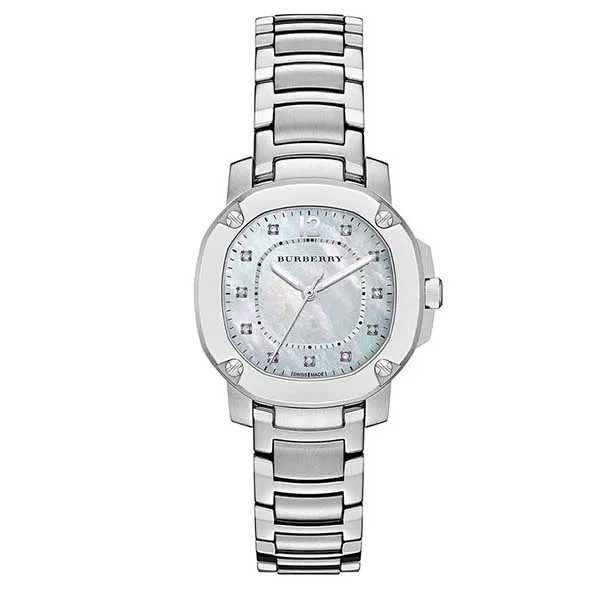 Đồng Hồ Nữ Burberry Women's The Britain Diamonds Mother Of Pearl Dial Silver Steel Strap Watch BBY1804 Màu Bạc - Đồng hồ - Vua Hàng Hiệu
