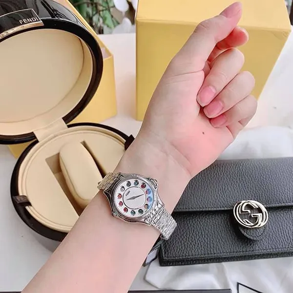 Đồng Hồ Nữ Fendi Crazy Carats F107024000T05 33mm Màu Bạc - Đồng hồ - Vua Hàng Hiệu