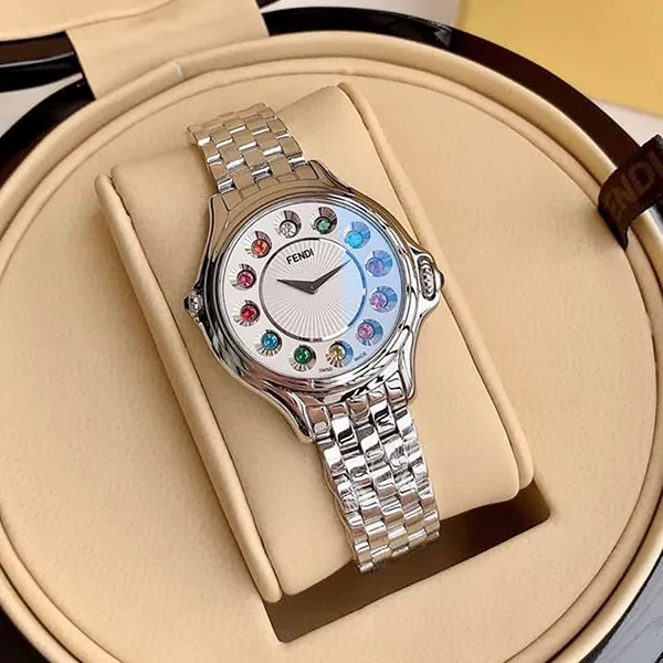 Đồng Hồ Nữ Fendi Crazy Carats F107024000T05 33mm Màu Bạc - Đồng hồ - Vua Hàng Hiệu