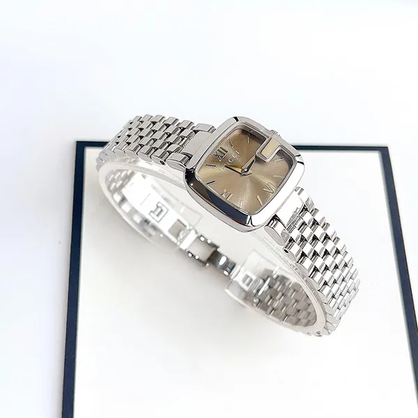 Đồng Hồ Nữ Gucci G-Gucci Brown Dial Watch YA125516 Màu Bạc - Đồng hồ - Vua Hàng Hiệu