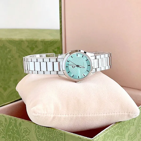 Đồng Hồ Nữ Gucci G-Timeless YA1265051 Màu Xanh - Bạc - Đồng hồ - Vua Hàng Hiệu