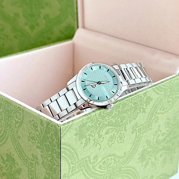 Đồng Hồ Nữ Gucci G-Timeless YA1265051 Màu Xanh - Bạc - Đồng hồ - Vua Hàng Hiệu