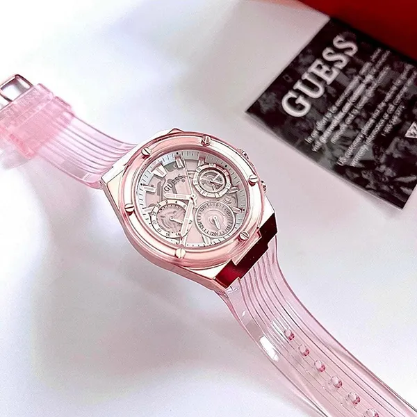 Đồng Hồ Nữ Guess Quartz GW0409L3 Pink Transparent Multifunction Watch Màu Hồng - Đồng hồ - Vua Hàng Hiệu