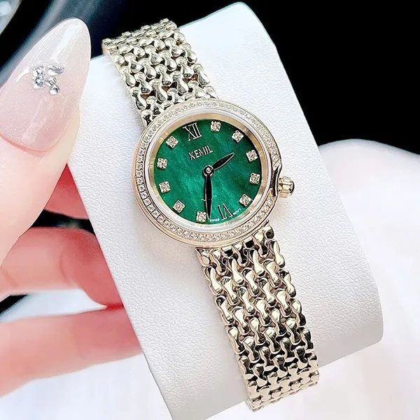 Đồng Hồ Nữ Kemil K&M KM2502 Màu Xanh Green