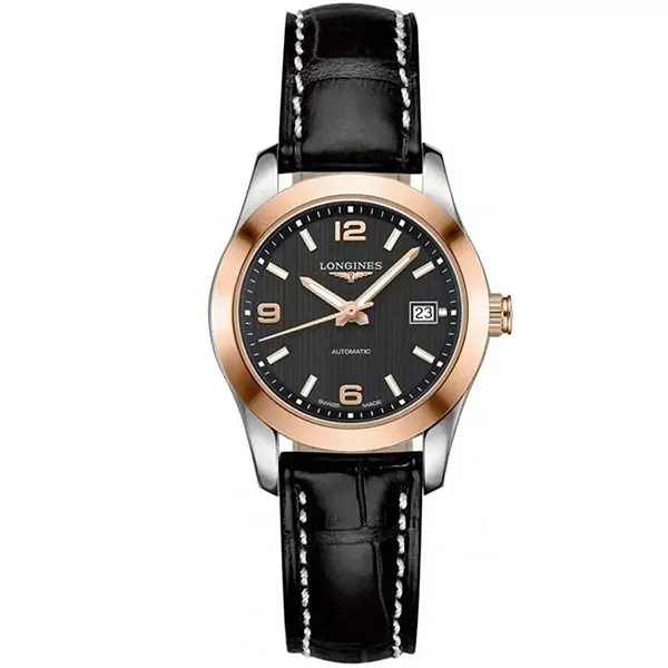Đồng Hồ Nữ Longines Conquest L2.285.5.56.3 Màu Đen - Vàng Hồng