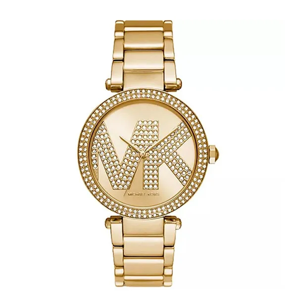 Đồng Hồ Nữ Michael Kors MK Pavé Gold-Tone Logo Watch 39mm MK6659 Màu Vàng - Đồng hồ - Vua Hàng Hiệu