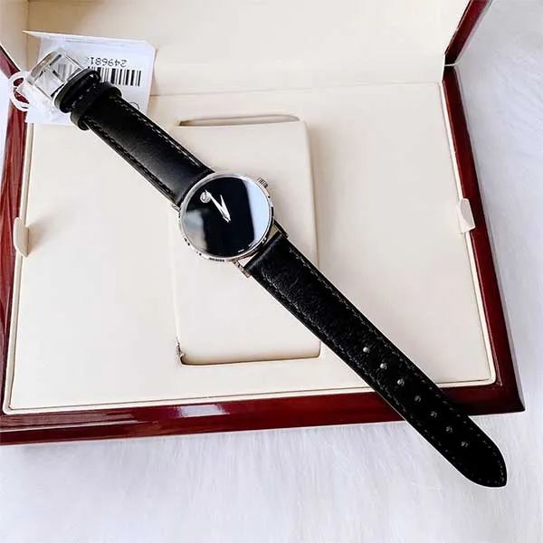 Đồng Hồ Nữ Movado Classic Museum Quartz Black Dial Watch 0607317 Màu Đen - Đồng hồ - Vua Hàng Hiệu