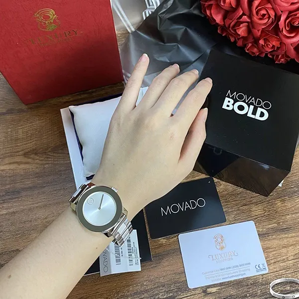 Đồng Hồ Nữ Movado Quartz 3600638 Bold Metallic Màu Bạc - Đồng hồ - Vua Hàng Hiệu