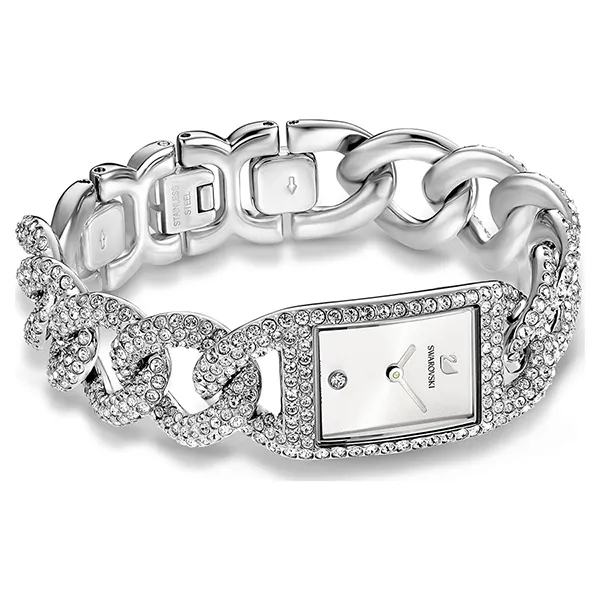 Đồng Hồ Nữ Swarovski Cocktail Watch Swiss Made, Full pavé, Crystal Bracelet, Silver Tone, Stainless Steel 5547617 Màu Bạc - Đồng hồ - Vua Hàng Hiệu