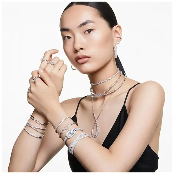 Đồng Hồ Nữ Swarovski Dextera Bangle Watch 5672977 Màu Bạc - Đồng hồ - Vua Hàng Hiệu