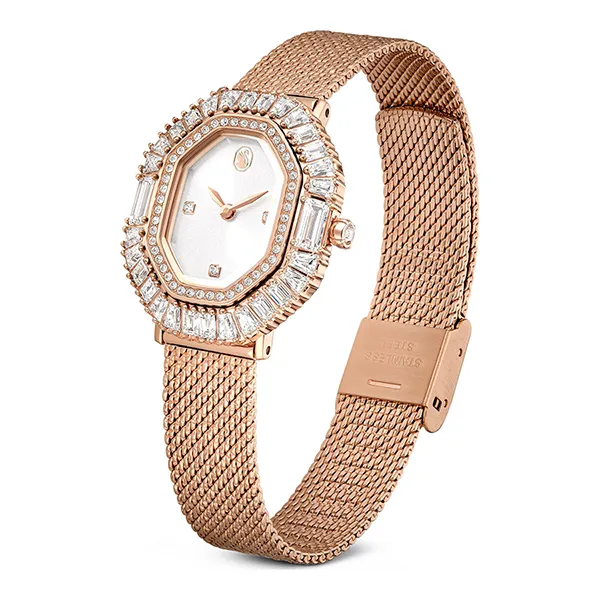 Đồng Hồ Nữ Swarovski Matrix Octagon Watch Metal Bracelet, Rose Gold Tone, Rose Gold-Tone Finish 5732497 Màu Vàng Hồng - Đồng hồ - Vua Hàng Hiệu