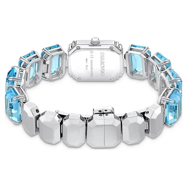 Đồng Hồ Nữ Swarovski Octagon Cut Bracelet, Blue, Stainless Steel 5729722 Màu Xanh Blue - Đồng hồ - Vua Hàng Hiệu