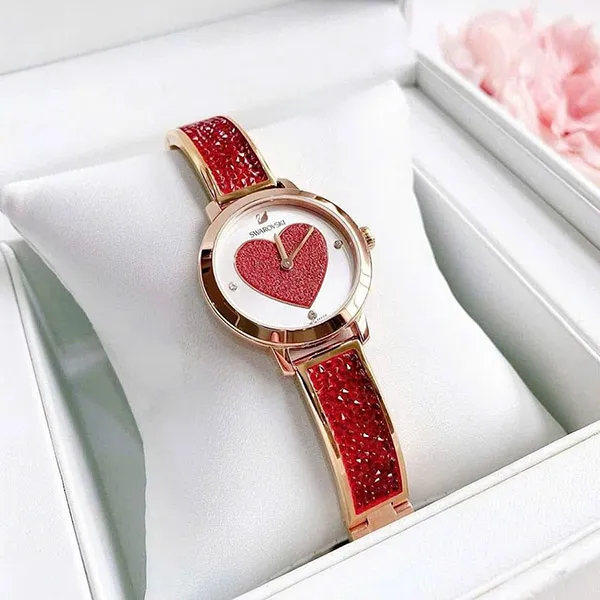 Đồng Hồ Nữ Swarovski Quartz Cosmic Rock 5483519 Màu Đỏ - Đồng hồ - Vua Hàng Hiệu