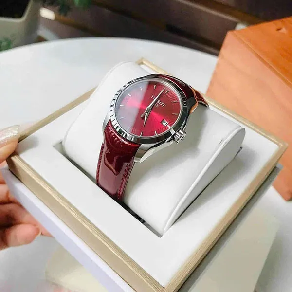 Đồng Hồ Nữ Tissot Couturier T035.210.16.371.00 (T0352101637100) Màu Đỏ - Đồng hồ - Vua Hàng Hiệu