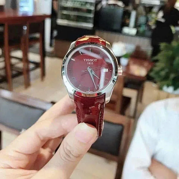Đồng Hồ Nữ Tissot Couturier T035.210.16.371.00 (T0352101637100) Màu Đỏ - Đồng hồ - Vua Hàng Hiệu