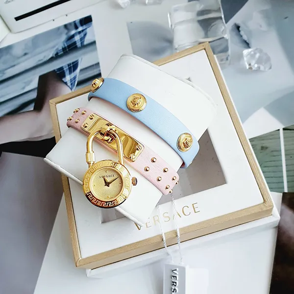 Đồng Hồ Nữ Versace Medusa Lock Icon Leather Watch VEDW00219 Phối Màu