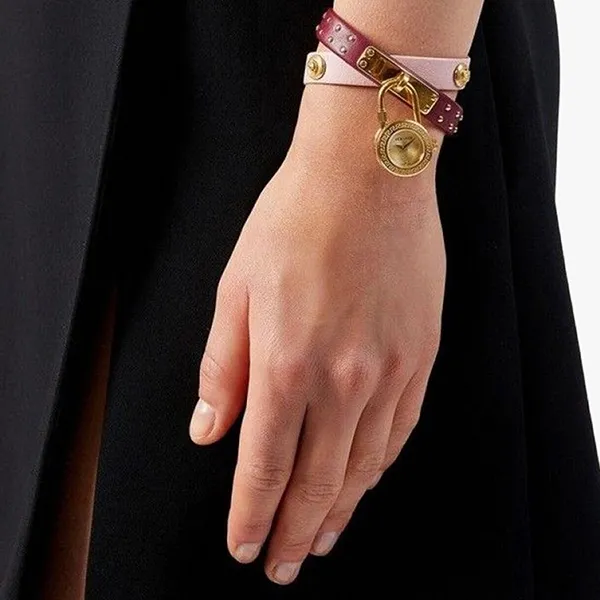 Đồng Hồ Nữ Versace Medusa Lock Icon Watch VEDW00319 Màu Hồng - Tím