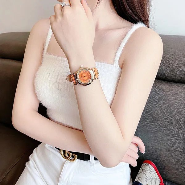 Đồng Hồ Nữ Versace P5Q80D165 S165 Quartz Vanity Orange Dial Màu Cam - Đồng hồ - Vua Hàng Hiệu