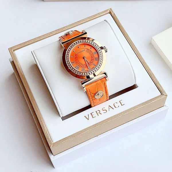 Đồng Hồ Nữ Versace P5Q80D165 S165 Quartz Vanity Orange Dial Màu Cam - Đồng hồ - Vua Hàng Hiệu
